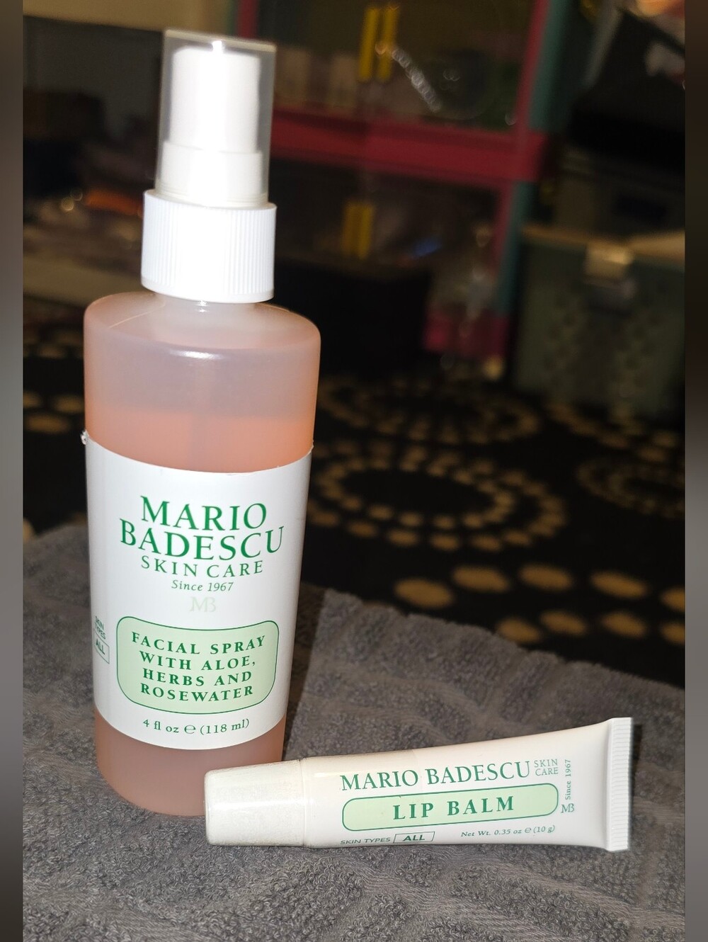 Mario Badescu Rosewater Facial Spray & Lip Balm Set - Pink